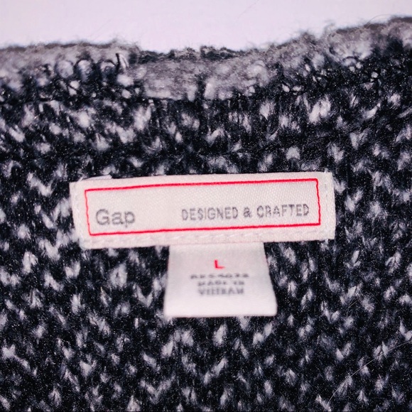 Gap grey knit zippered blazer jacket womens large - Picture 2 of 7